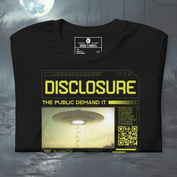 Alien Disclosure QR Code T-shirt Shop